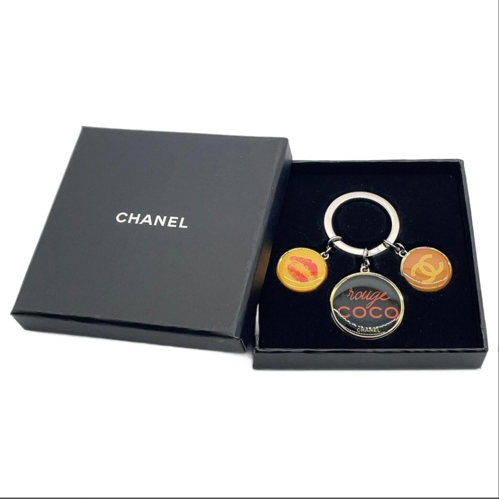 Chanel Rouge Coco Keychain Set/Bag Charm